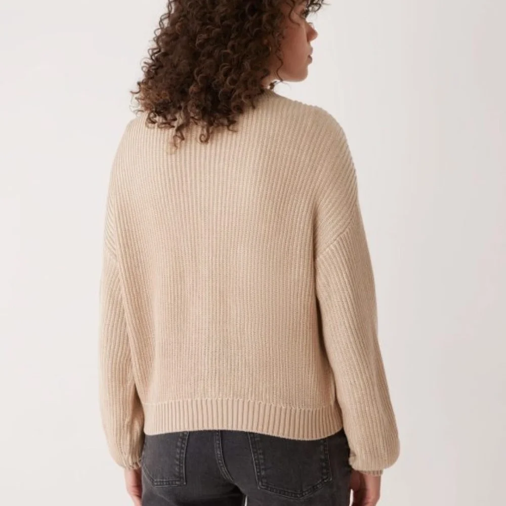 Frank & Oak Seacell™ Cardigan in Oxford Tan - Picture 2 of 4